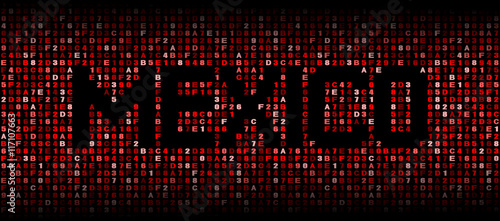 Wallpaper Mural Mexico text on hex code illustration Torontodigital.ca