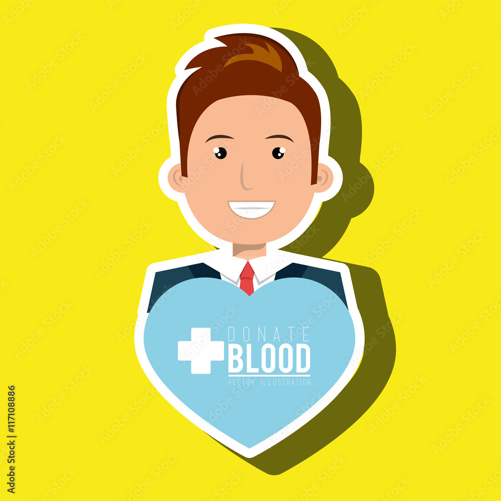 man blood donor red graphic vector illustration man blood donor red graphic vector illustration