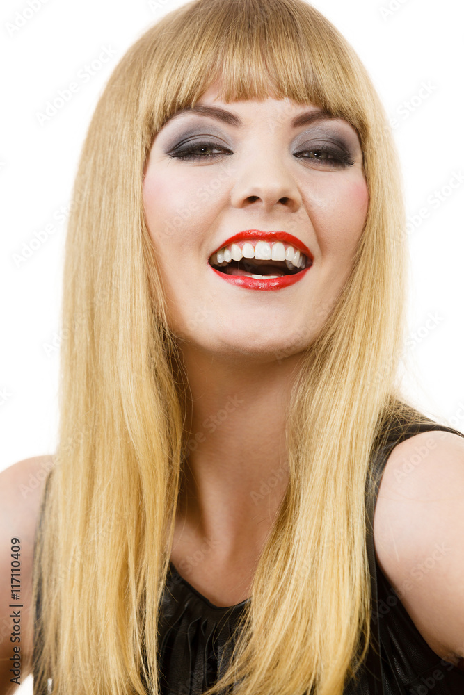 Portrait of attractive young lady. Portrait of attractive young lady.