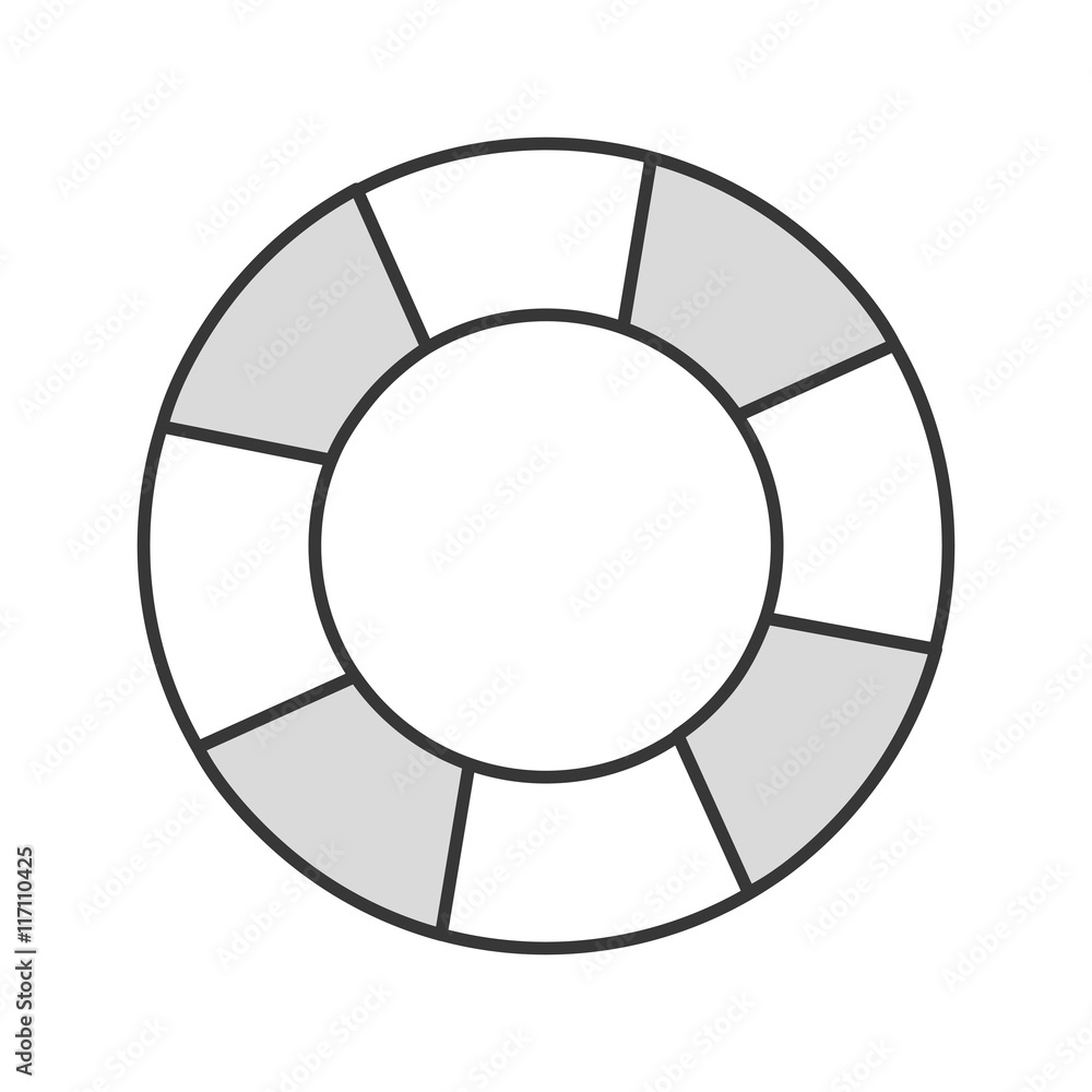 flat design life preserver icon vector illustration flat design life preserver icon vector illustration