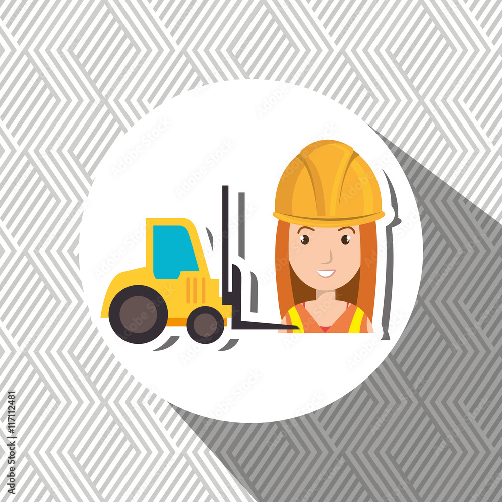 woman construction tool work vector illustration graphic woman construction tool work vector illustration graphic