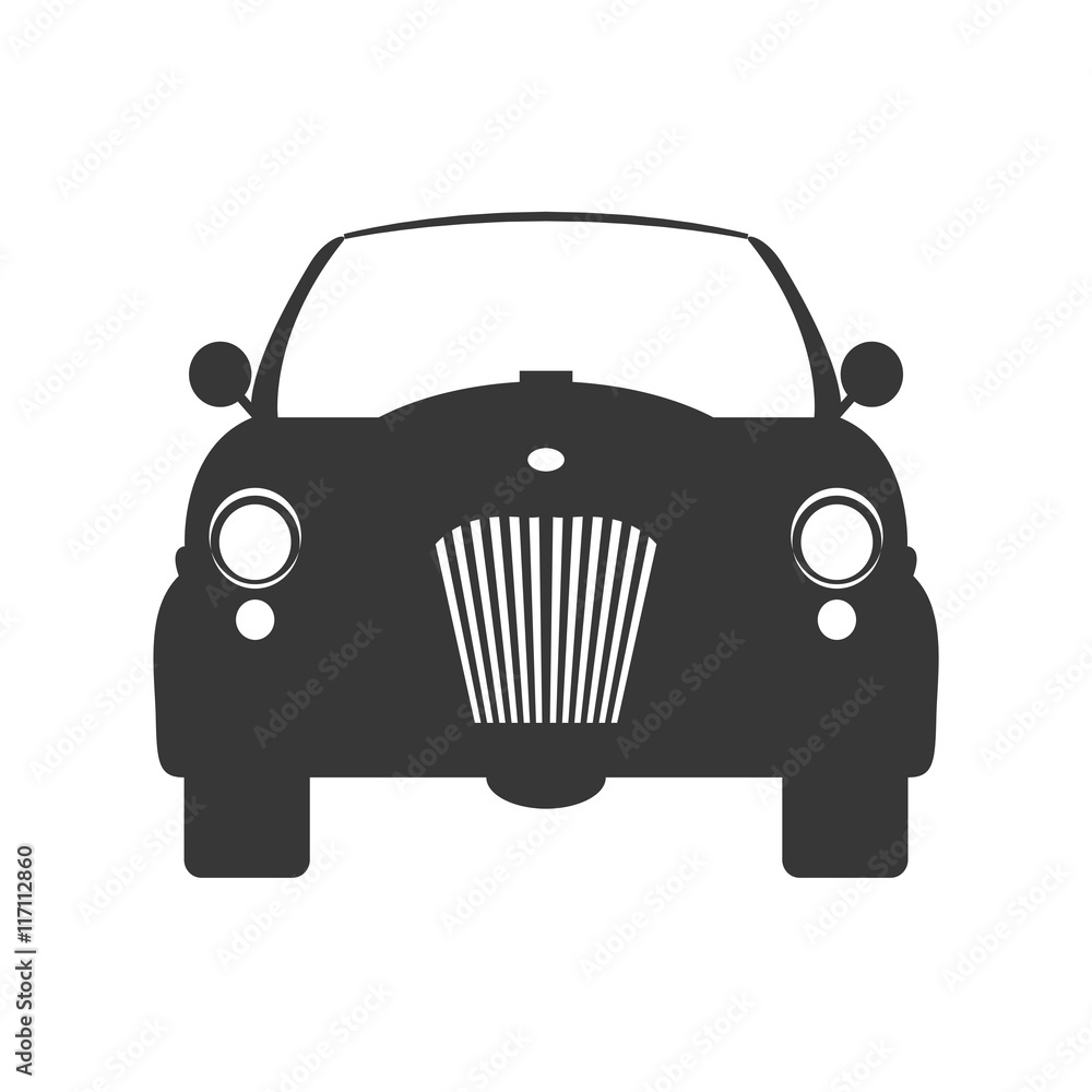 Transportation concept represented by car icon. Isolated and flat illustration Transportation concept represented by car icon. Isolated and flat illustration