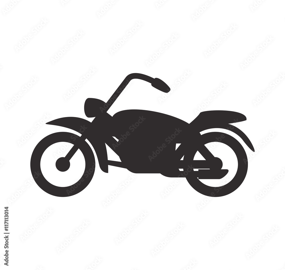 Transportation concept represented by Motorcycle icon. Isolated and flat illustration Transportation concept represented by Motorcycle icon. Isolated and flat illustration
