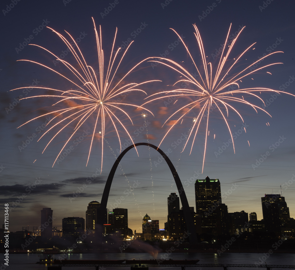 Obraz premium St. Louis Arch in the Summer.
