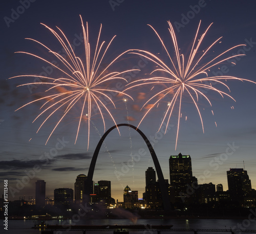 St. Louis Arch in the Summer.