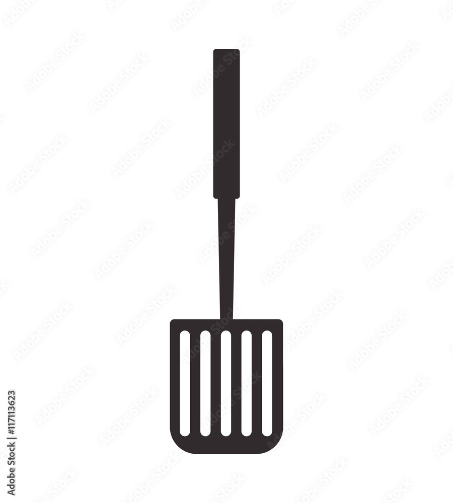 Bakery supply concept represented by spatula icon. Isolated and flat illustration Bakery supply concept represented by spatula icon. Isolated and flat illustration