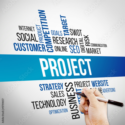Project Word Cloud, business Concept
