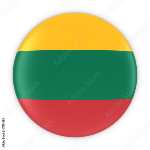 Lithuanian Flag Button - Flag of Lithuania Badge 3D Illustration Free Download Lithuanian Flag Button - Flag of Lithuania Badge 3D Illustration - GFXLoad