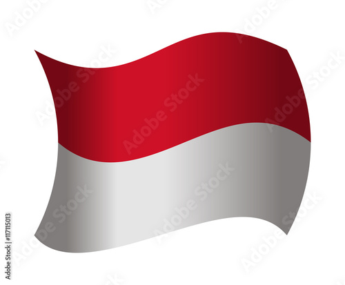 monaco flag waving in the wind Free Download monaco flag waving in the wind - GFXLoad