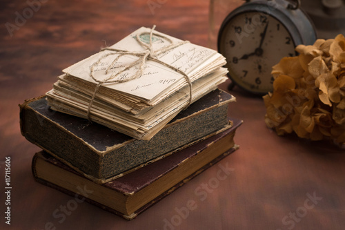 Old letters and books