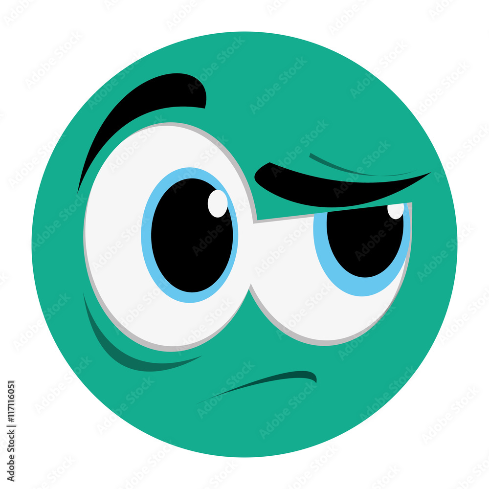 flat design side eye face emoticon icon vector illustration flat design side eye face emoticon icon vector illustration