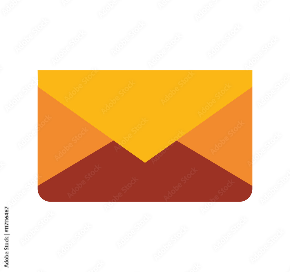 Email concept represented by envelope icon. Isolated and flat illustration Email concept represented by envelope icon. Isolated and flat illustration