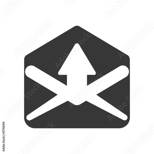 Free Download Email concept represented by envelope icon. Isolated and flat illustration - GFXLoad