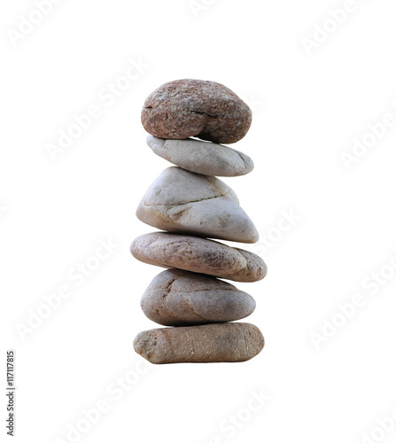 Photography balance rock or zen stones isolated on white background.