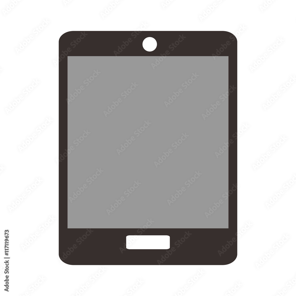 flat design single tablet icon vector illustration flat design single tablet icon vector illustration