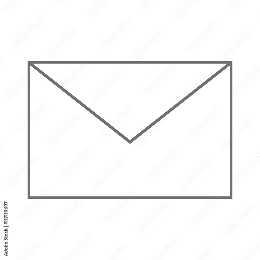flat design simple envelope icon vector illustration flat design simple envelope icon vector illustration