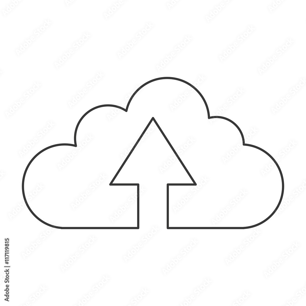 flat design upload up arrow cloud icon vector illustration flat design upload up arrow cloud icon vector illustration
