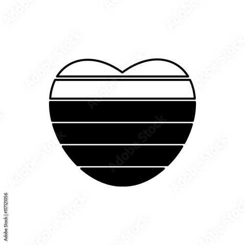 Love meter concept with 6 levels vector icon