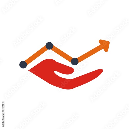 Design Handcare logo icon vector