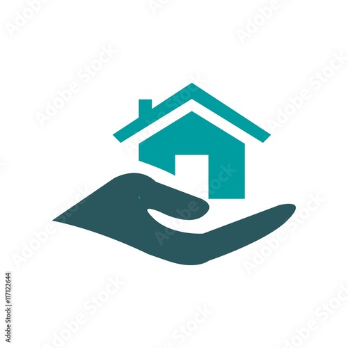 Design Handcare logo icon vector