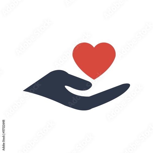 Design Handcare logo icon vector