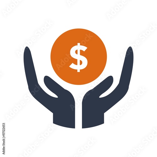 Design Handcare logo icon vector