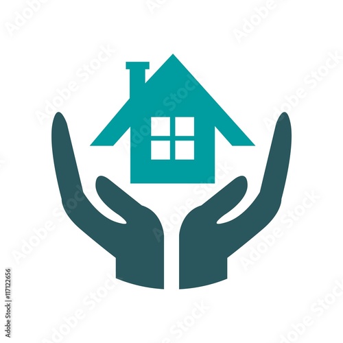 Design Handcare logo icon vector