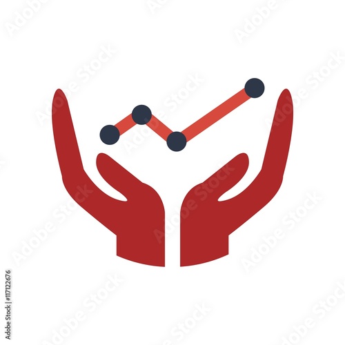 Design Handcare logo icon vector