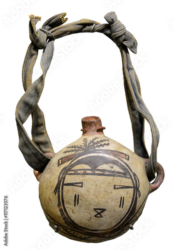 Принти на полотні Hopi canteen used for storing water in times of drought.