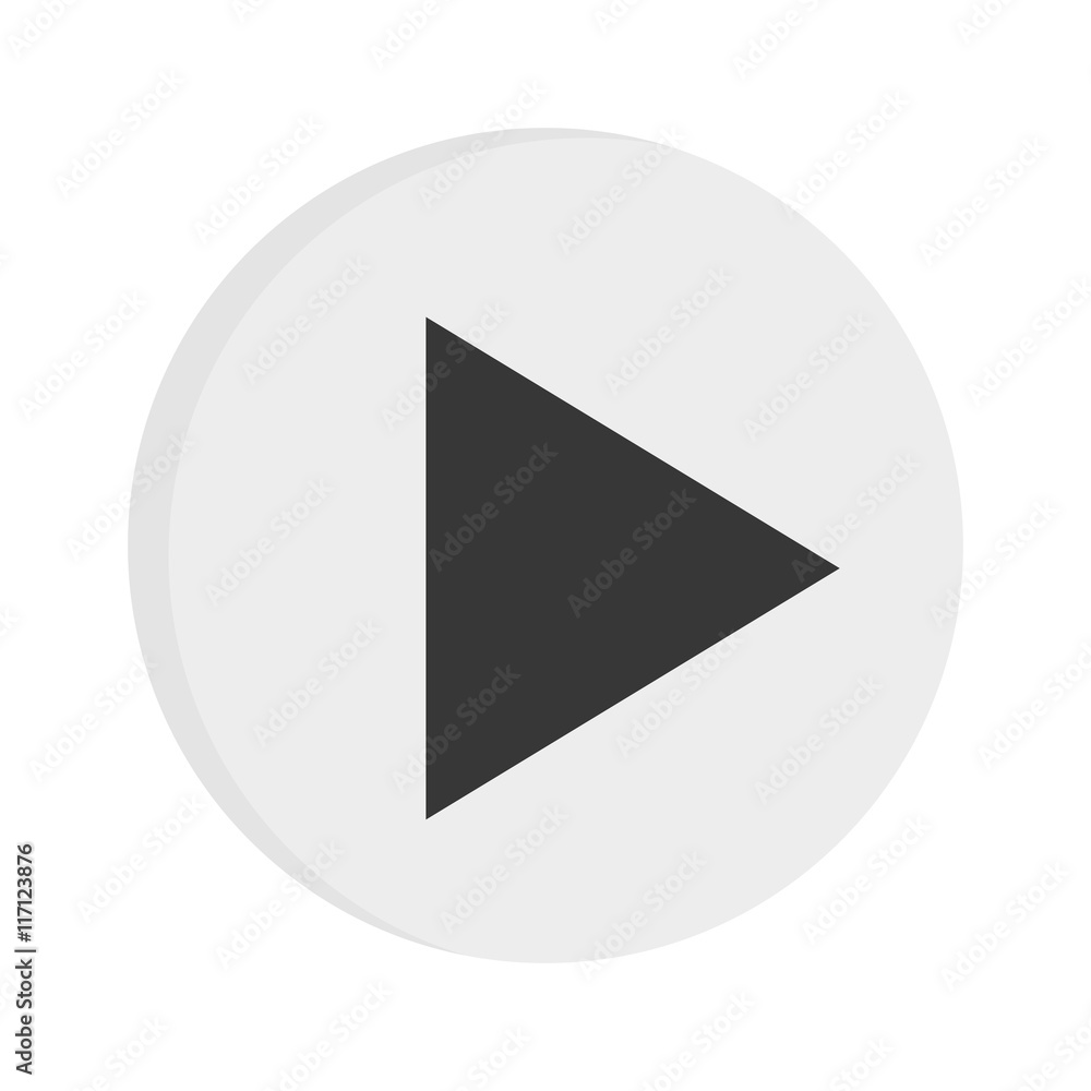 flat design play sign icon vector illustration flat design play sign icon vector illustration