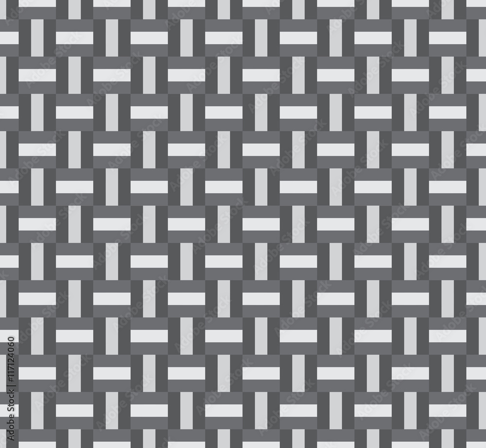 Weaving seamless pattern background; gray color.