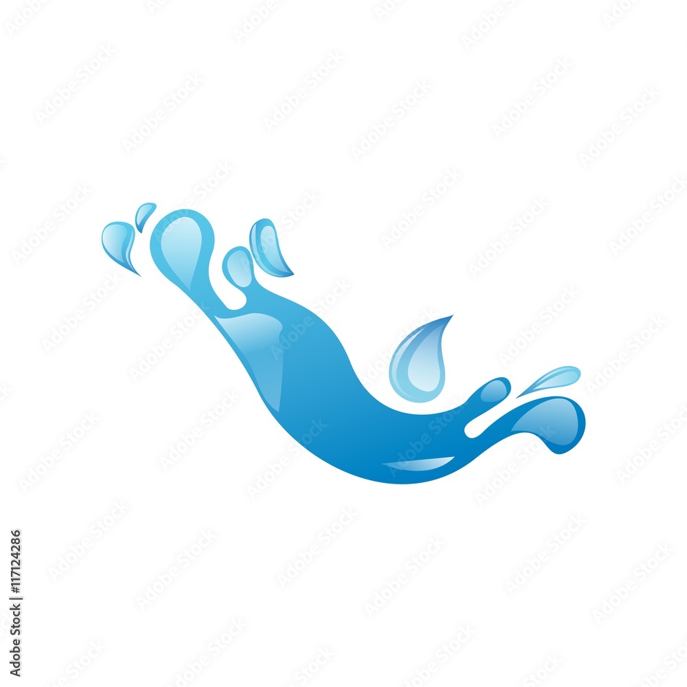 Water Splash logo symbol vector Water Splash logo symbol vector