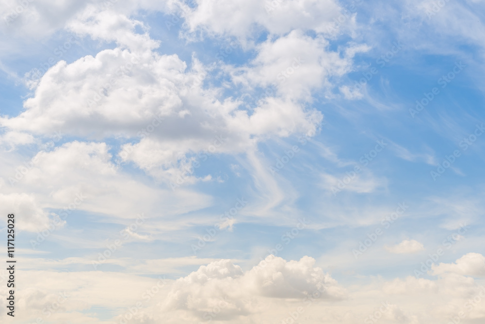 Fototapeta premium blue sky with cloud on day time for background