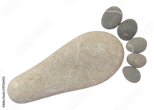 pebble foot isolated