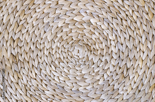 Circular background from rattan fibers