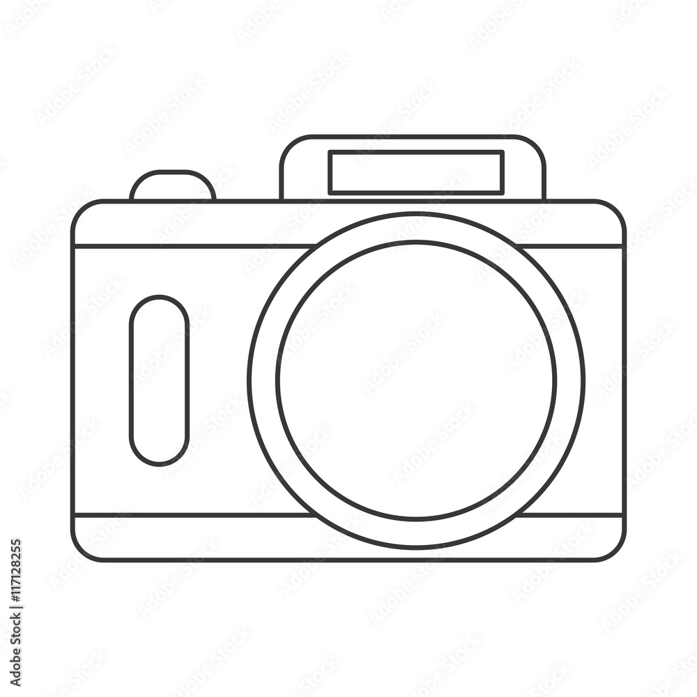 flat design photographic camera icon vector illustration flat design photographic camera icon vector illustration