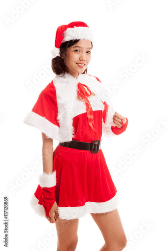 Asian Christmas Santa Claus girl