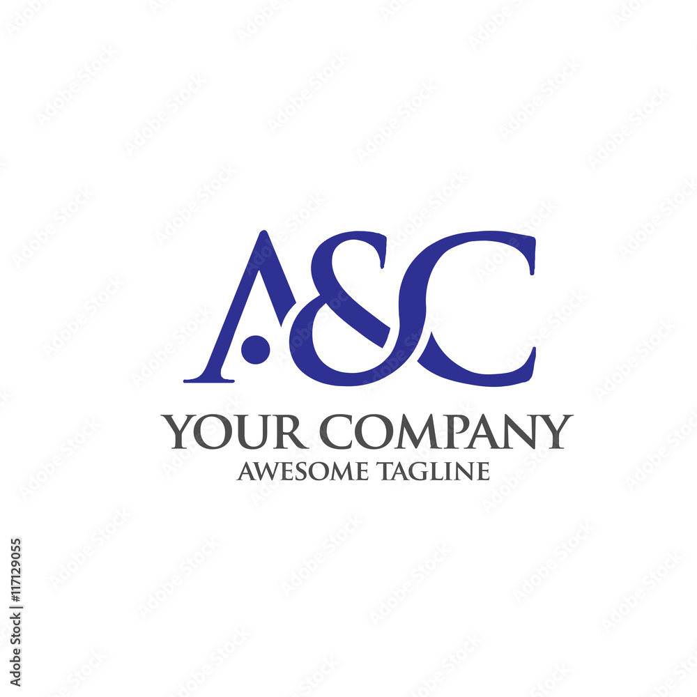 elegant and classy AC letter , Letter A&C logo vector