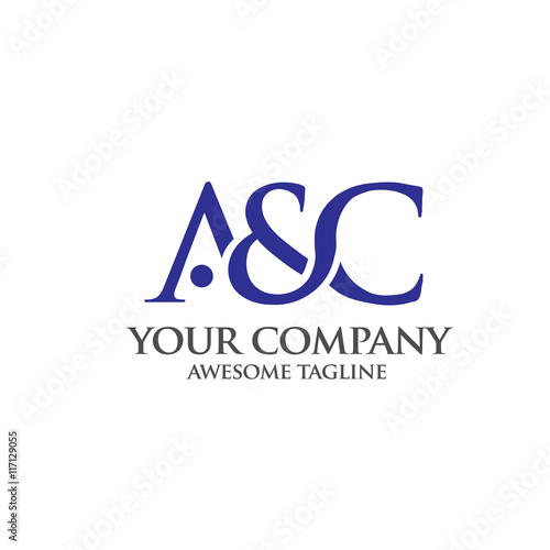 elegant and classy AC letter , Letter A&C logo vector
