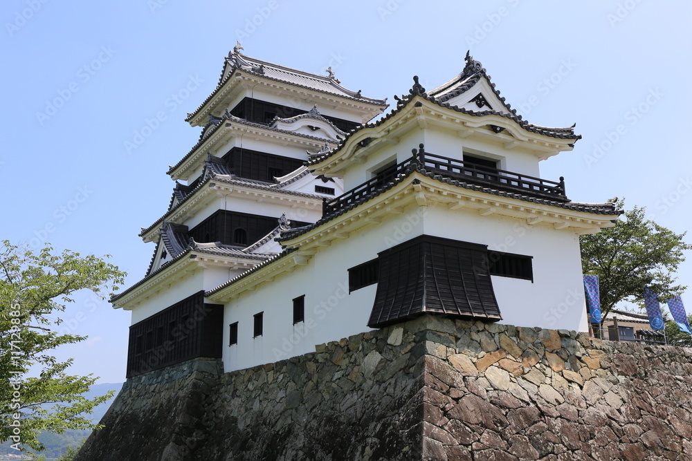 初夏の大洲城