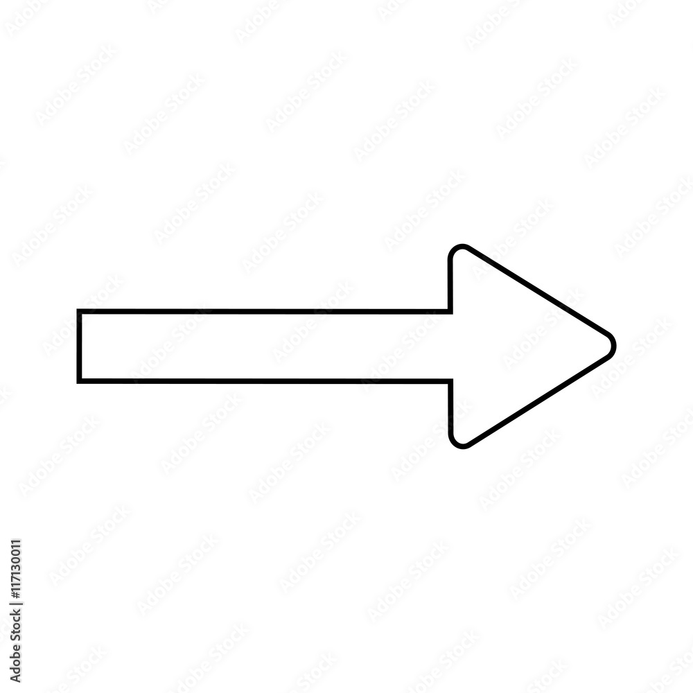 Arrow white sign 10.08 Arrow white sign 10.08