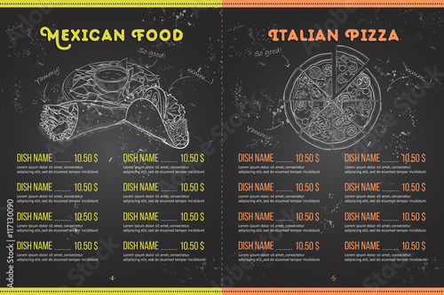 Scetch horisontal menu design