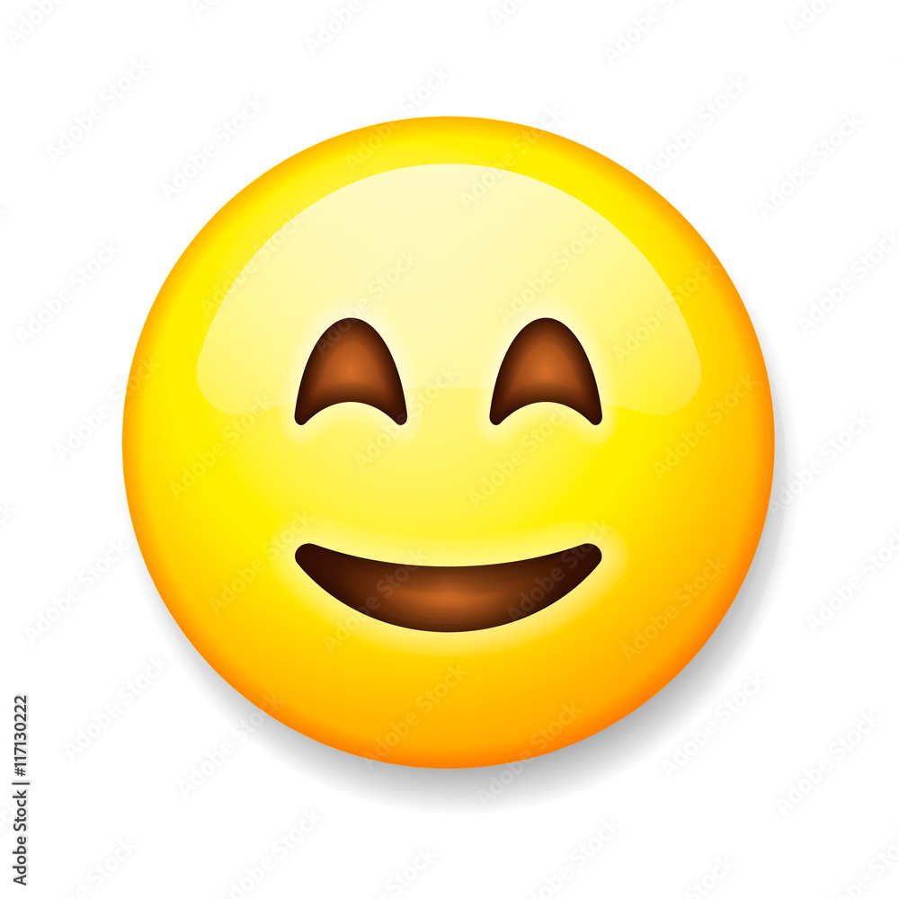 Emoji isolated on white background, emoticon face Emoji isolated on white background, emoticon face