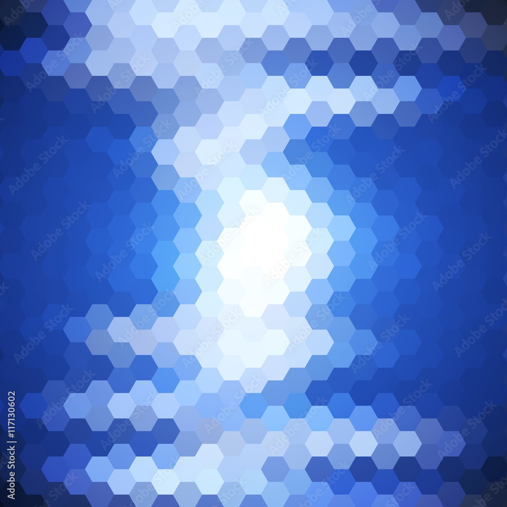 Abstract colorful background of hexagons Abstract colorful background of hexagons
