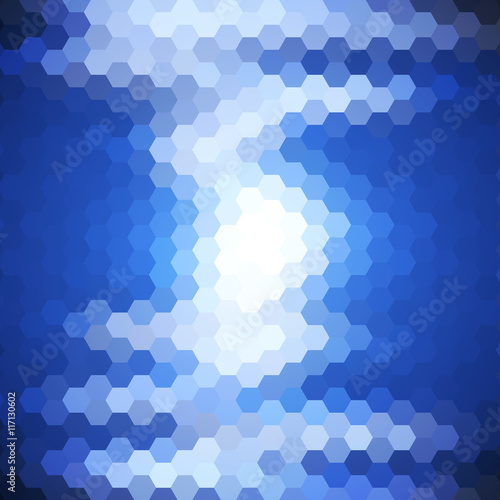 Abstract colorful background of hexagons