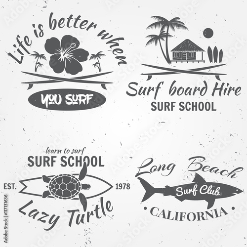 Set of retro vintage badges and labels.
