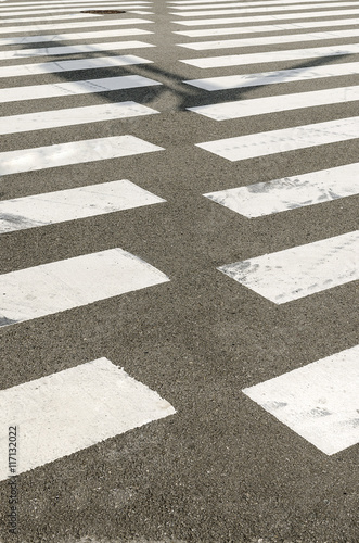 Crosswalk in Black and white.