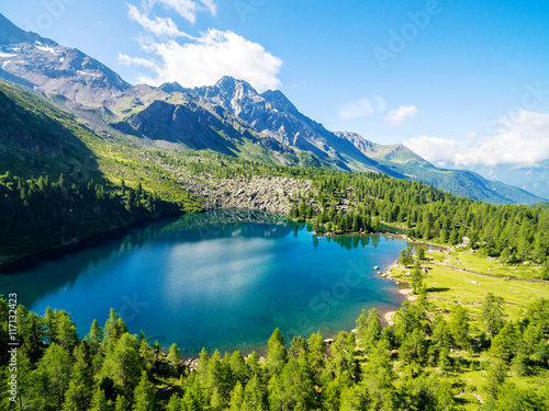 Fototapeta Naklejka Na Ścianę i Meble -  Lago Viola - Val di Campo - Poschiavo - Svizzera