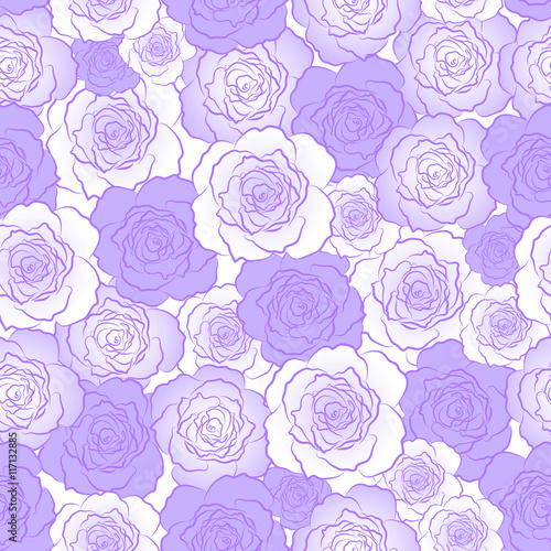Seamless floral pattern with roses