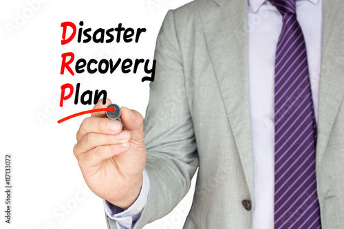 Disaster recovery plan business man